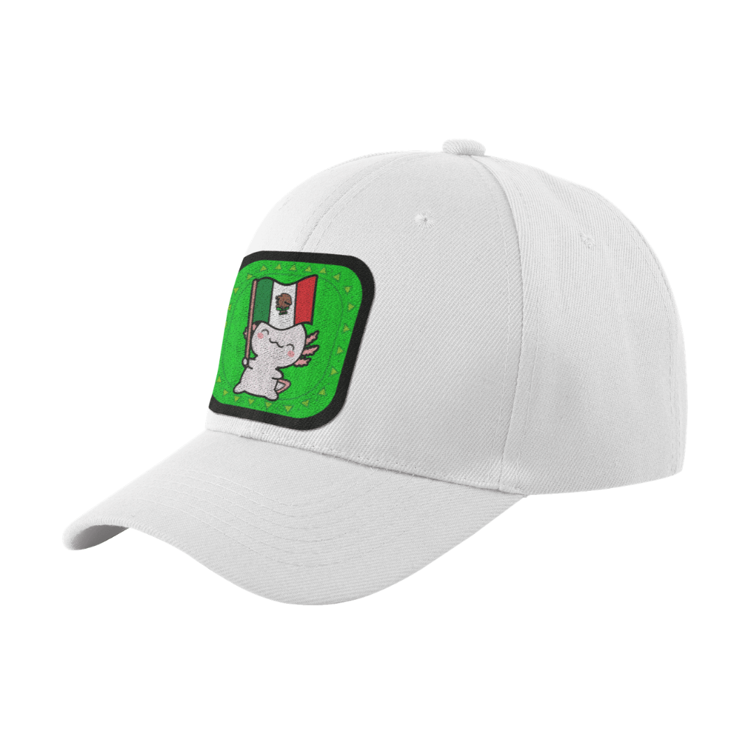 Gorra Unisex Curva Ajolote Y Su Bandera Xo The Monster