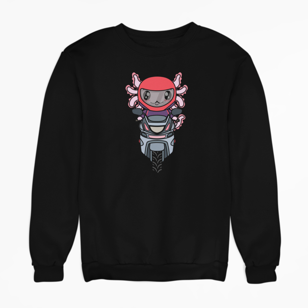 Sudadera Axolotzin Motoneta Ajolote Unisex