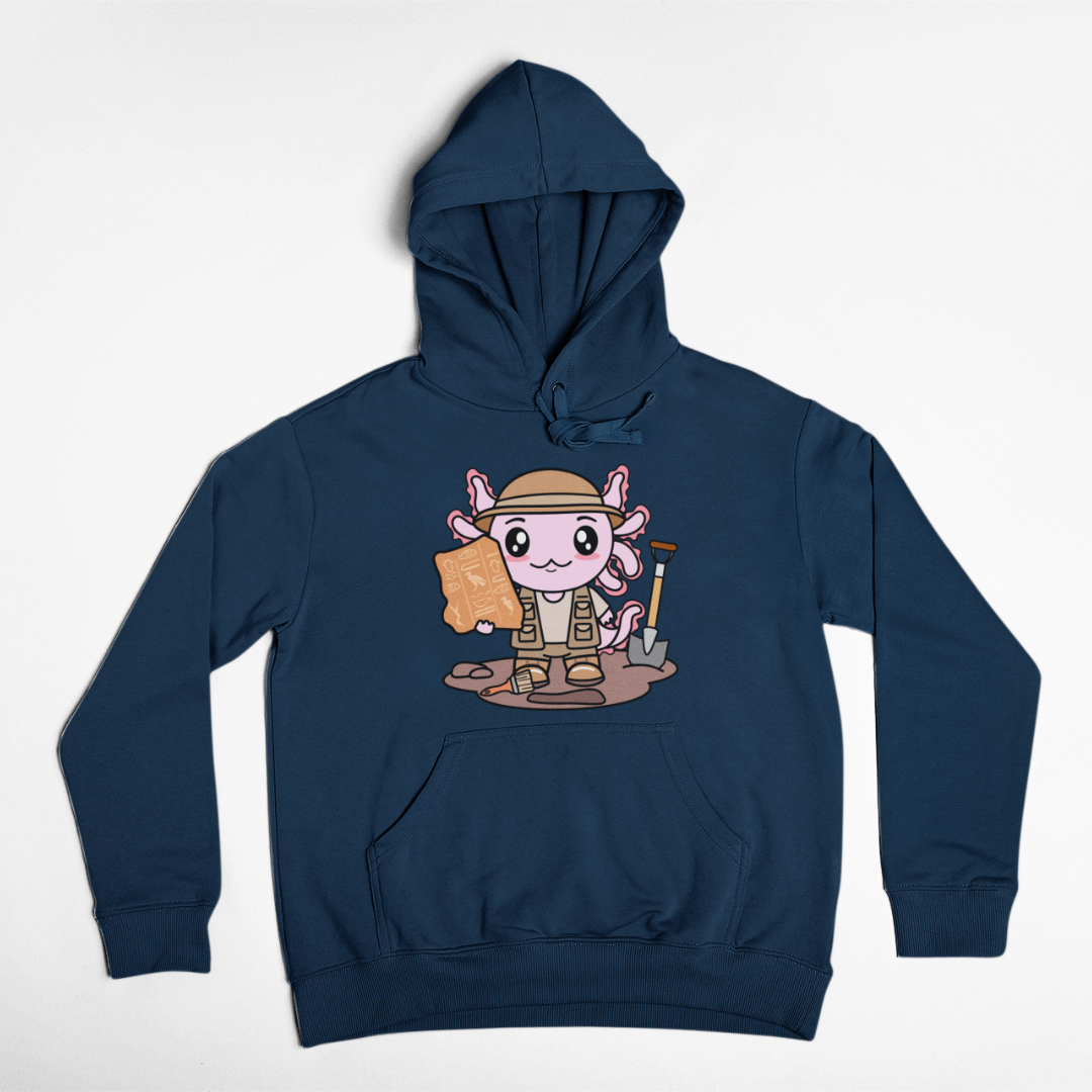 Hoodie Axolotzin Arqueologo Ajolote Unisex