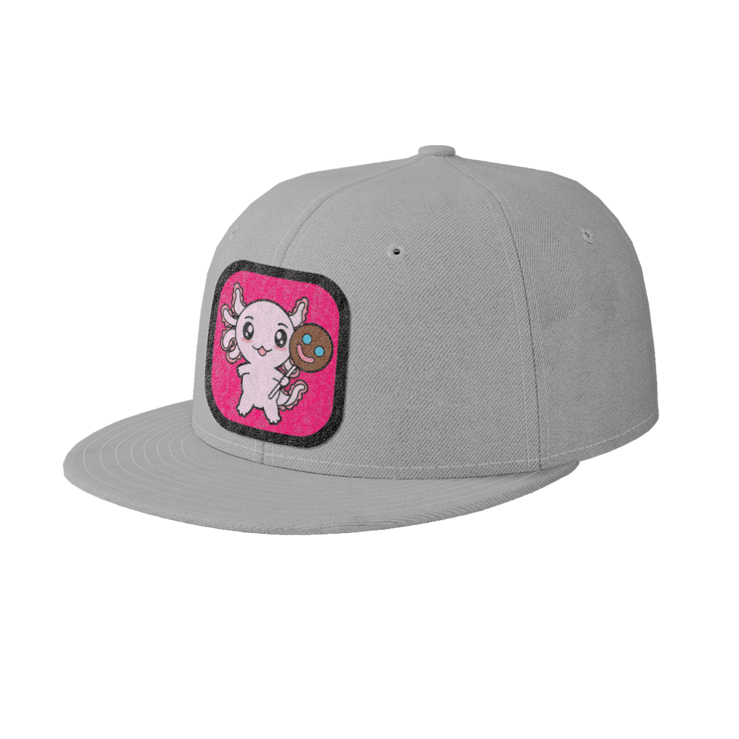 Gorra Unisex Plana Axolotzin Paleta Sonrisa