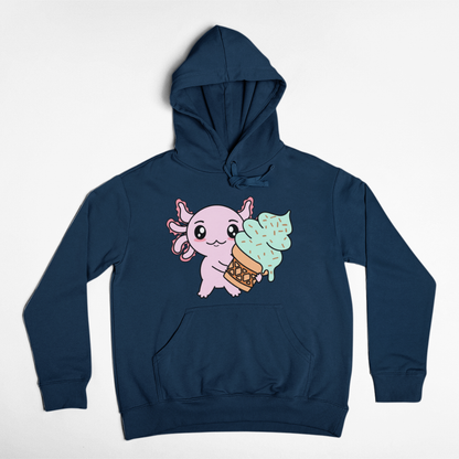 Hoodie Axolotzin Helado Ajolote Unisex