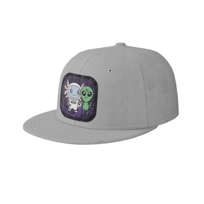 Gorra Unisex Plana Axolotzin Y Marcianito