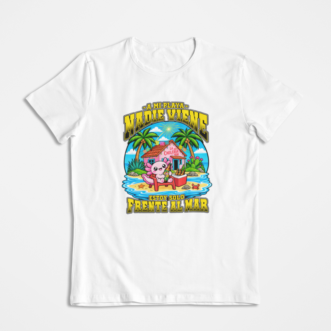 Playera Ajolotito Mi Playa