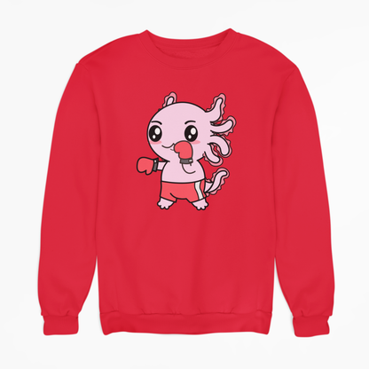 Sudadera Axolotzin Boxeador Ajolote Unisex