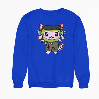 Sudadera Axolotzin Monstruo De Frankenstein Ajolote Unisex