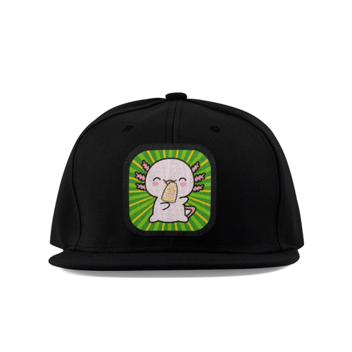 Gorra Unisex Plana Ajolote Comiendo Elote Xo The Monster