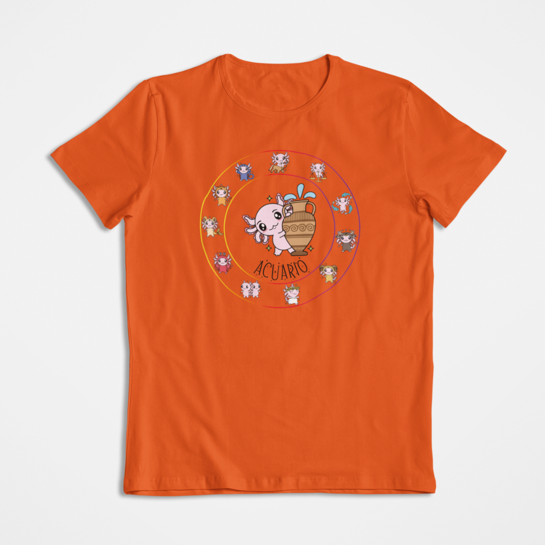 Playera Horoscopos Acuario Axolotzin Ajolote