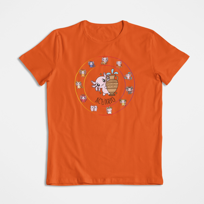 Playera Horoscopos Acuario Axolotzin Ajolote