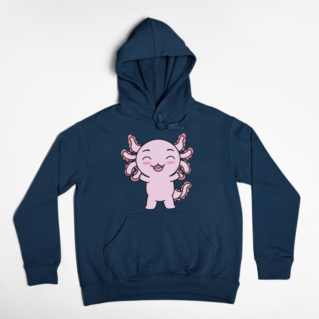Hoodie Axolotzin Feliz Ajolote Unisex