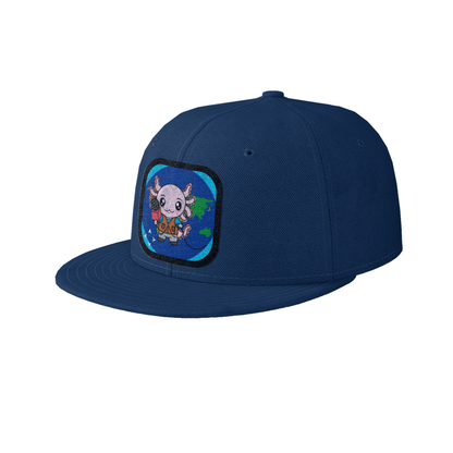 Gorra Unisex Plana Axolotzin Reportero