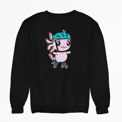 Sudadera Axolotzin Patinador Ajolote Unisex