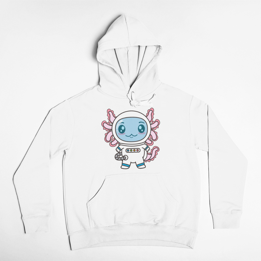 Hoodie Axolotzin Astronauta Ajolote Unisex