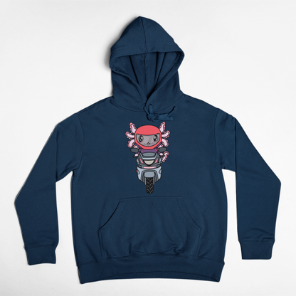 Hoodie Axolotzin Motoneta Ajolote Unisex