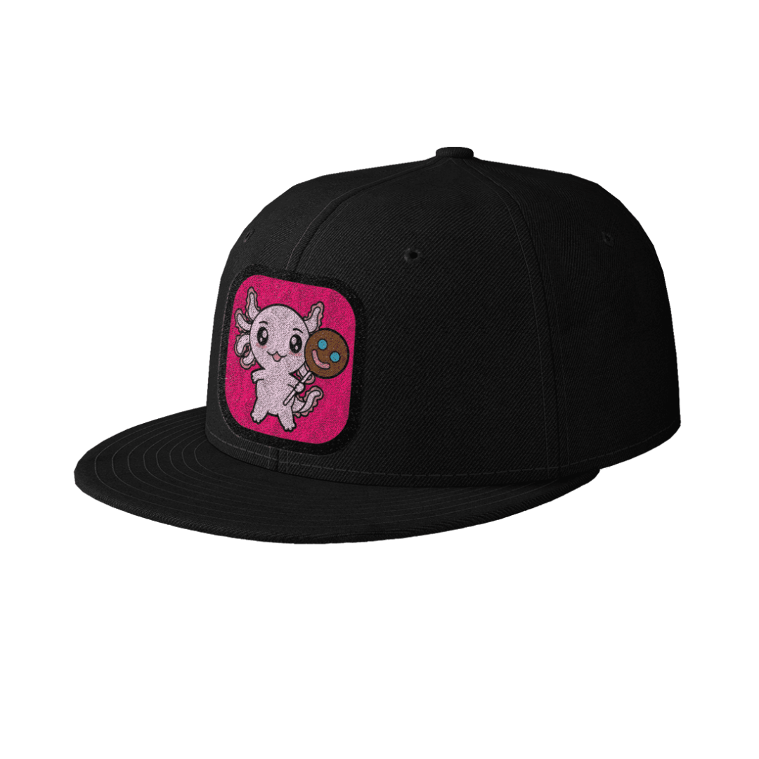 Gorra Unisex Plana Axolotzin Paleta Sonrisa