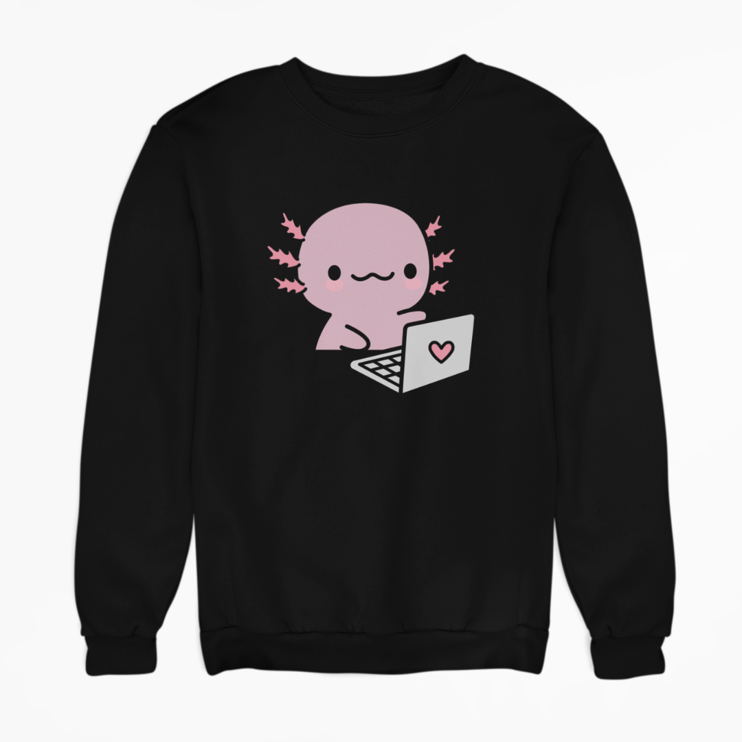 Sudadera Ajolote Trabajando Xo The Monster