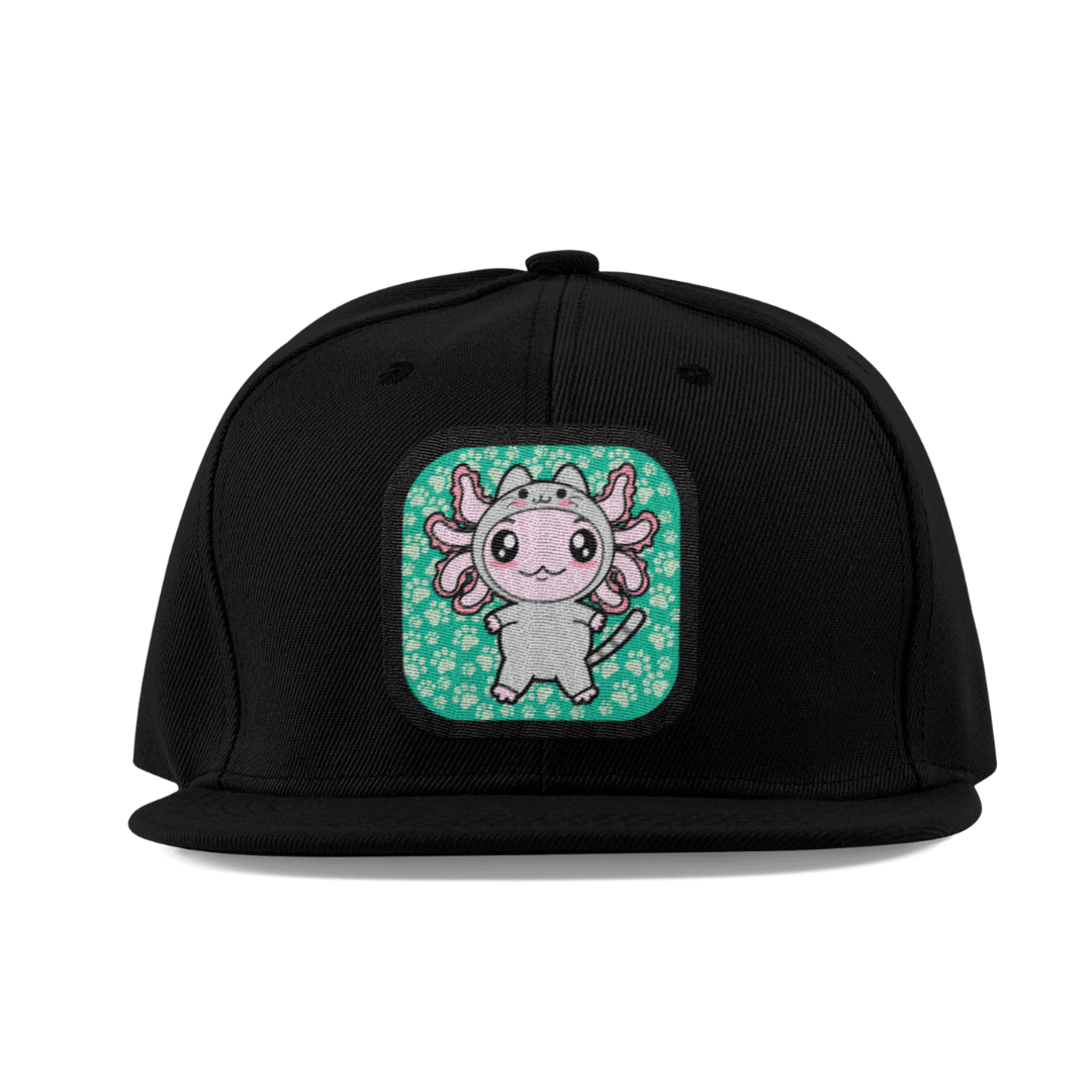 Gorra Unisex Plana Axolotzin Disfraz Gato