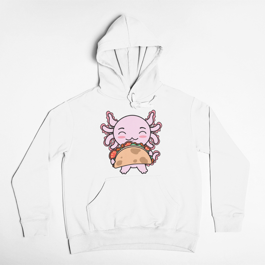 Hoodie Axolotzin Taco Ajolote Unisex