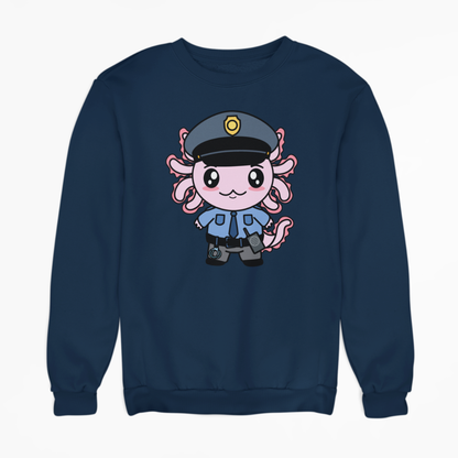 Sudadera Axolotzin Policía Ajolote Unisex