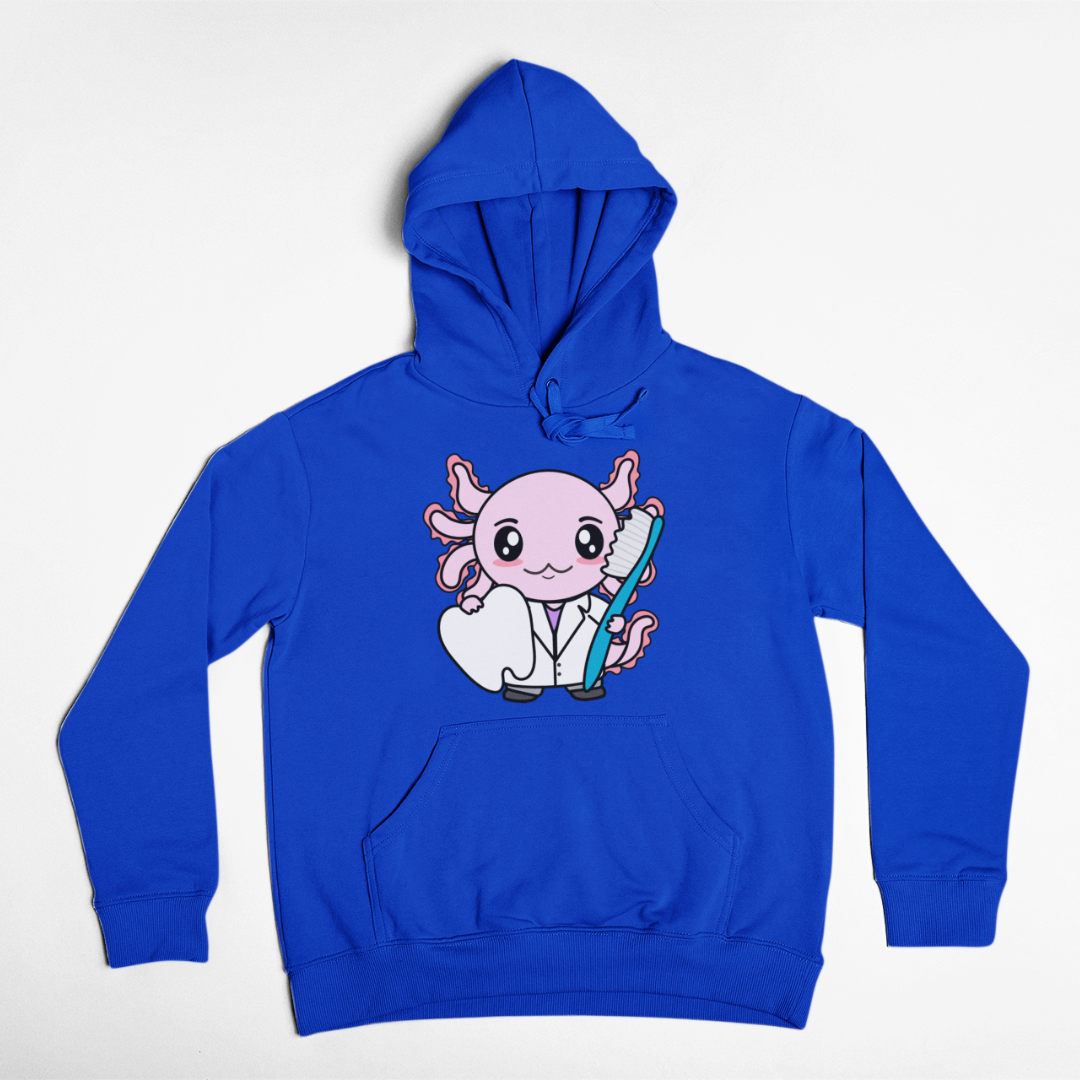 Hoodie Axolotzin Dentista Ajolote Unisex