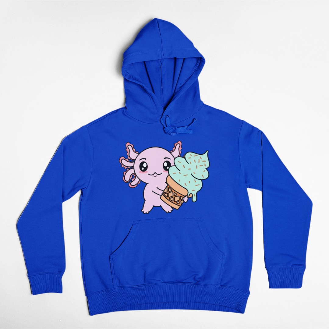 Hoodie Axolotzin Helado Ajolote Unisex
