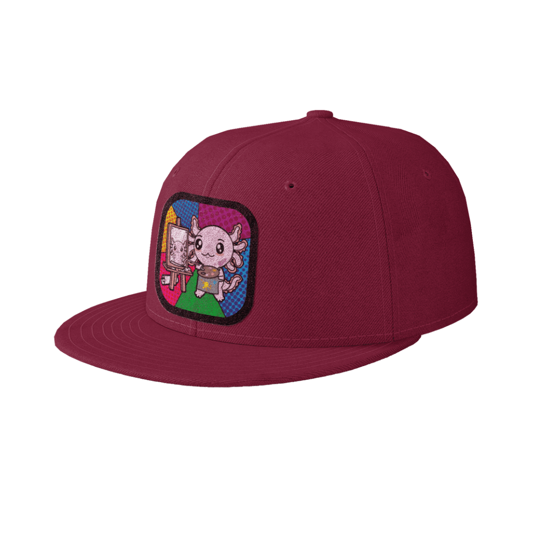 Gorra Unisex Plana Axolotzin Autoretrato