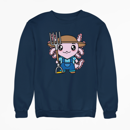 Sudadera Axolotzin Granjero Ajolote Unisex