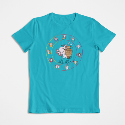 Playera Horoscopos Acuario Axolotzin Ajolote