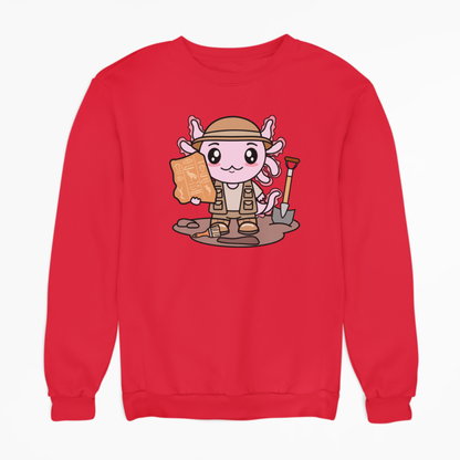 Sudadera Axolotzin Arqueologo Ajolote Unisex