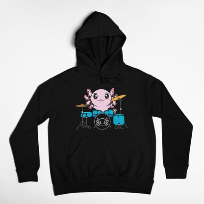 Hoodie Axolotzin Baterista Ajolote Unisex