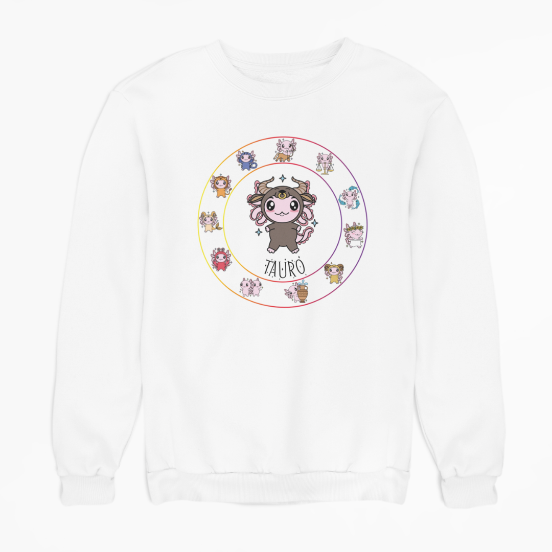 Sudadera Horóscopos Tauro Axolotzin Ajolote Unisex