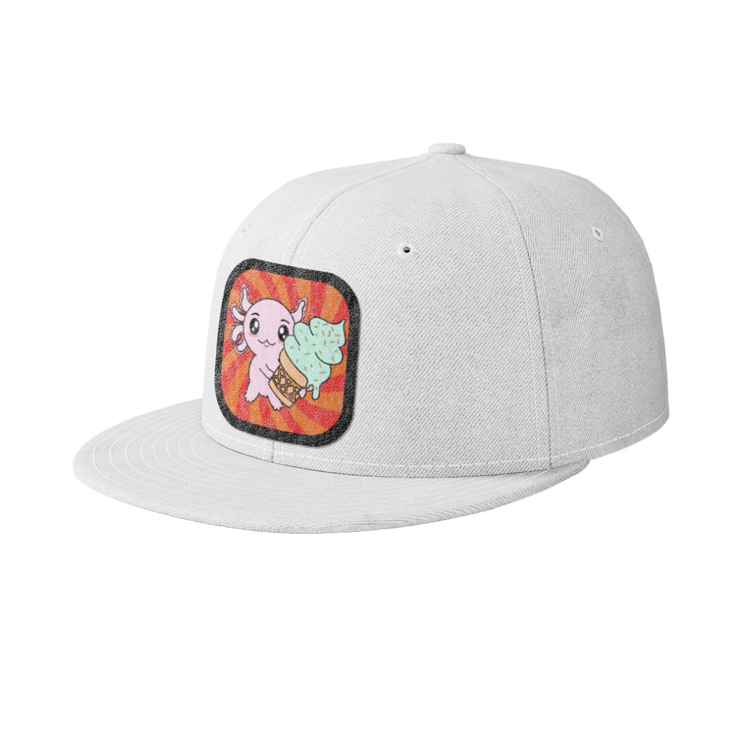 Gorra Unisex Plana Axolotzin Helado
