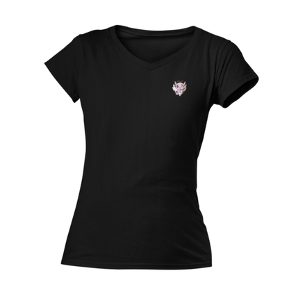 Playera Cuello V Axolotzin Cupido Ajolote Adulto