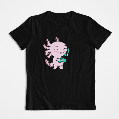 Playera Axolotzin Telefono Ajolote