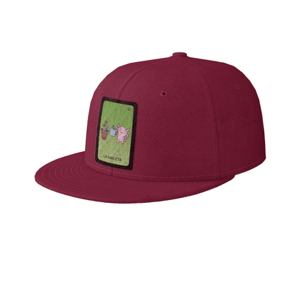 Gorra Unisex Plana Axoloteria La Maceta Ajolote