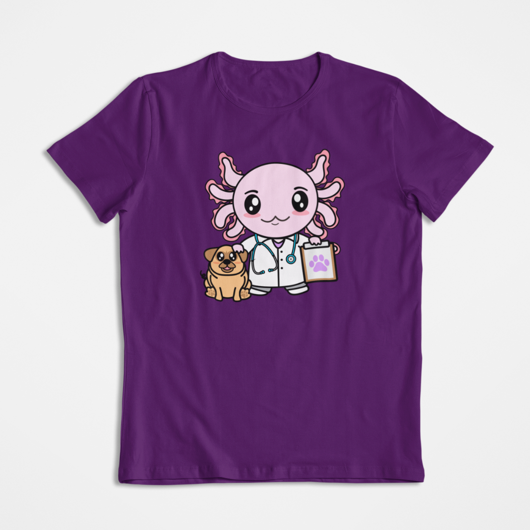 Playera Axolotzin Veterinario Ajolote