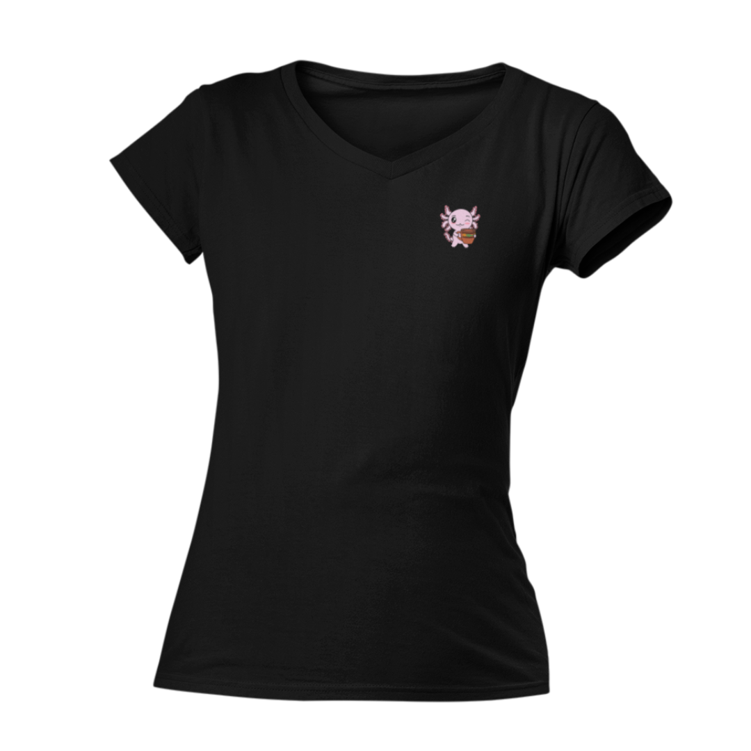 Playera Cuello V Axolotzin Pulquero Ajolote