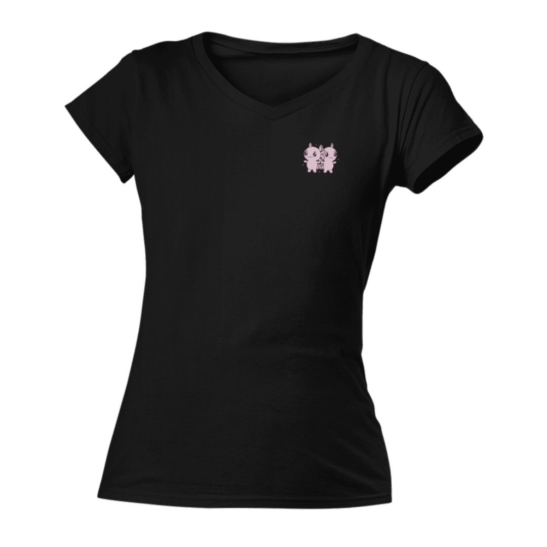 Playera Cuello V Horoscopos Geminis Axolotzin Ajolote Adulto