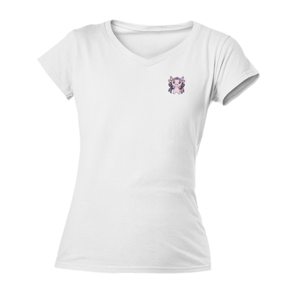 Playera Cuello V Axoloteria La Araña Ajolote Adulto