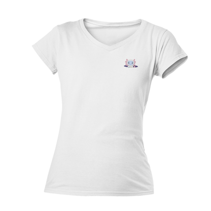 Playera Cuello V Axolotzin Estelar Ajolote Adulto