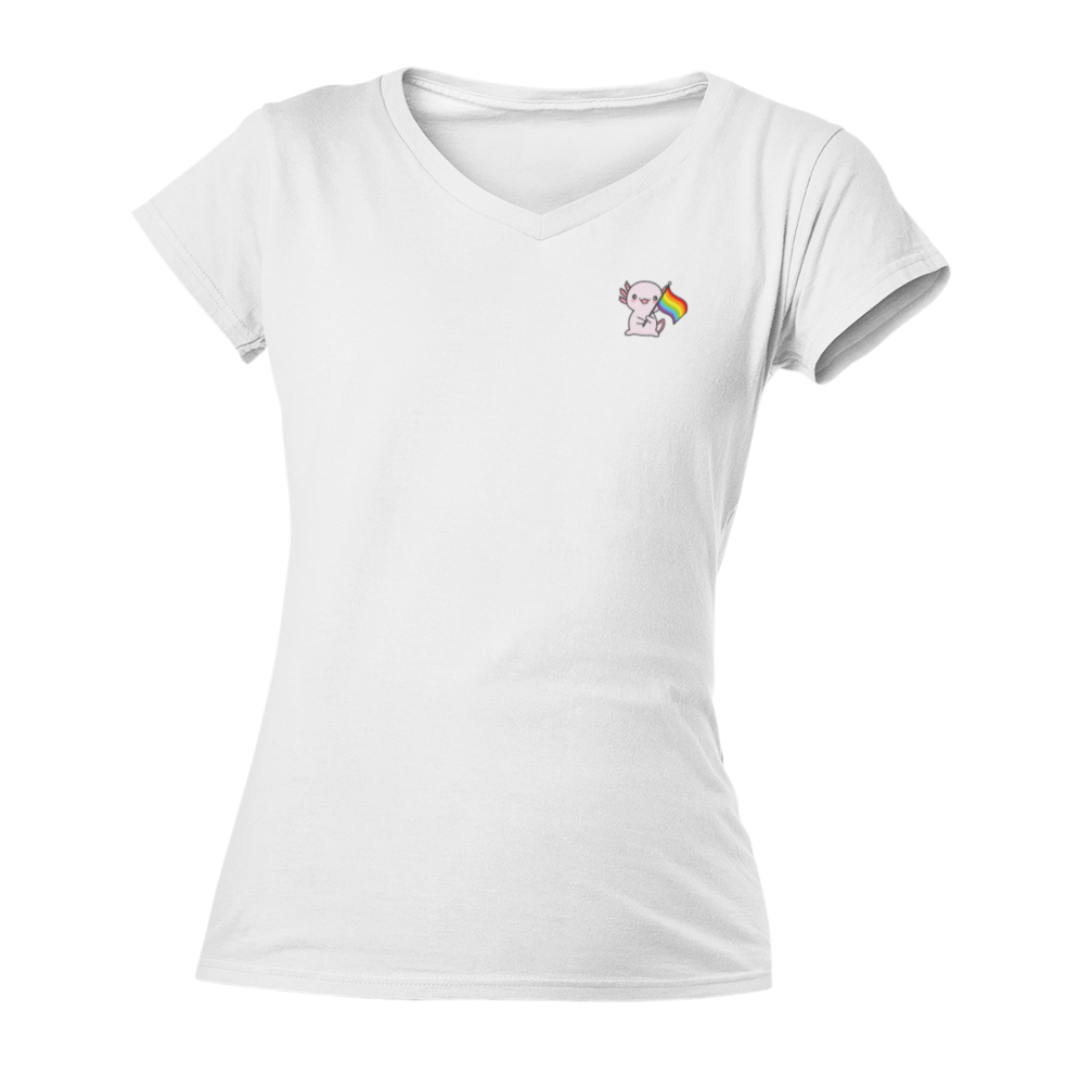 Playera "V" Ajolote Pride Xo The Monster