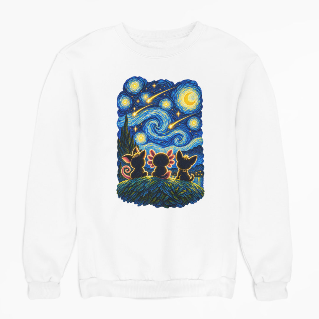 Sudadera Amigos Bajo La Noche Estrellada