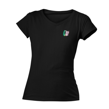 Playera Cuello V Axolotzin Arcade Ajolote
