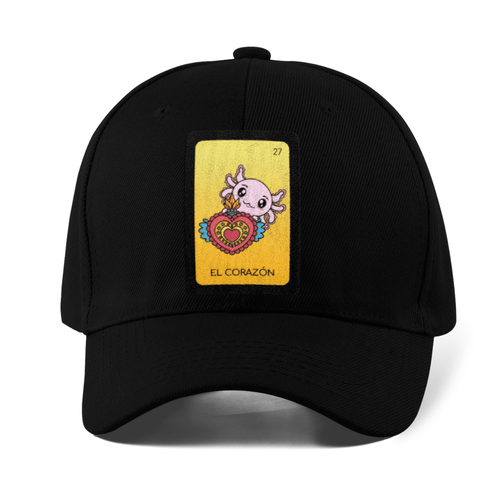 Gorra Unisex Curva Axoloteria El Corazón Ajolote