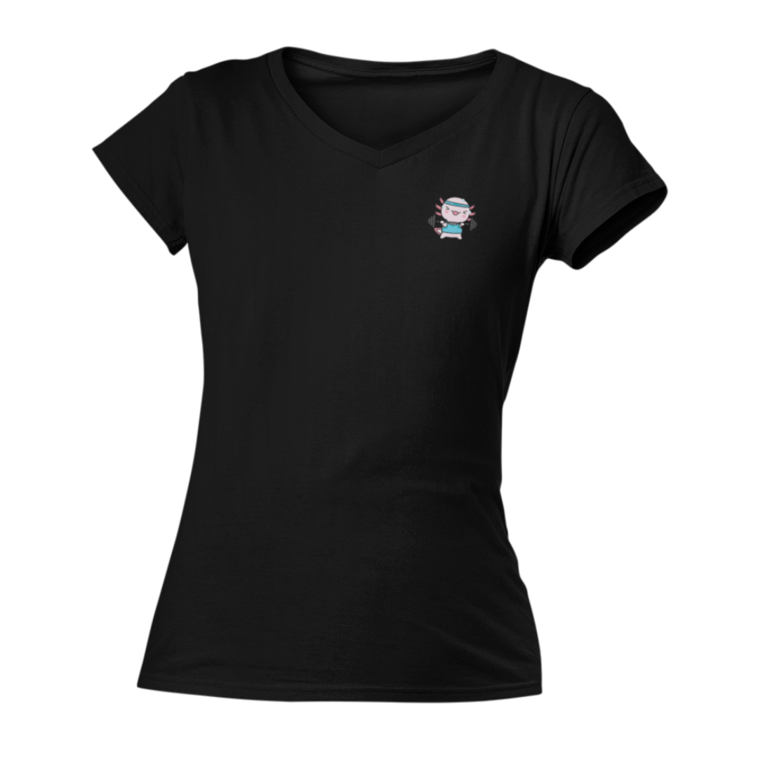 Playera "V" Ajolote Fitness Xo The Monster