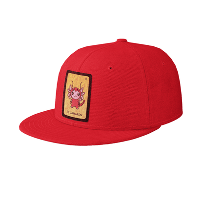 Gorra Unisex Plana Axoloteria El Camarón Ajolote