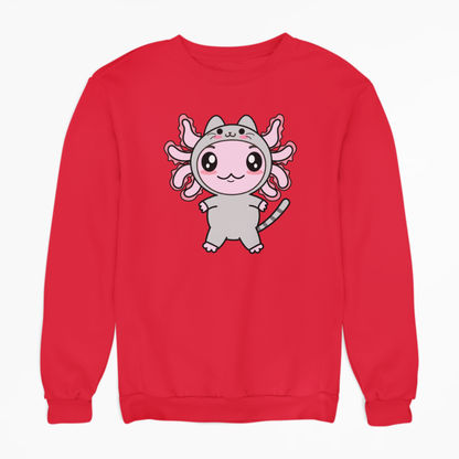 Sudadera Axolotzin Disfraz Gato Ajolote Unisex