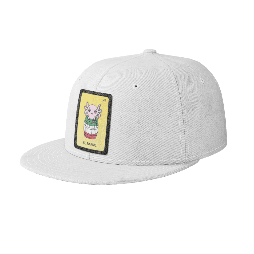 Gorra Unisex Plana Axoloteria El Barril Ajolote