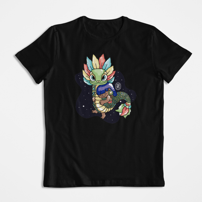Playera Ajolotito Niña Y Quetzalcoatl Mirari Chan