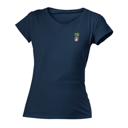Playera Cuello V Axoloteria La Palma Ajolote Adulto