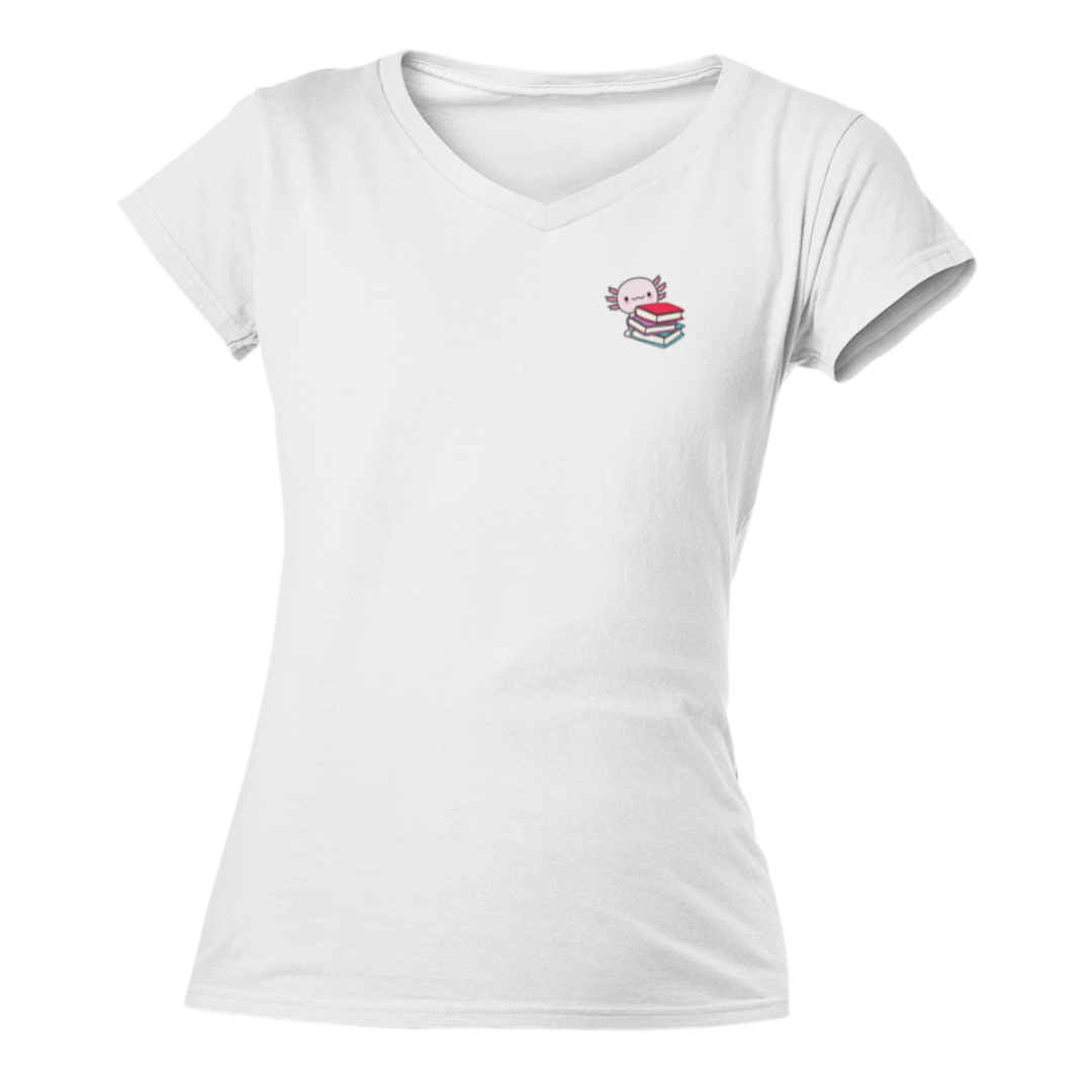 Playera "V" Ajolote Lector Xo The Monster